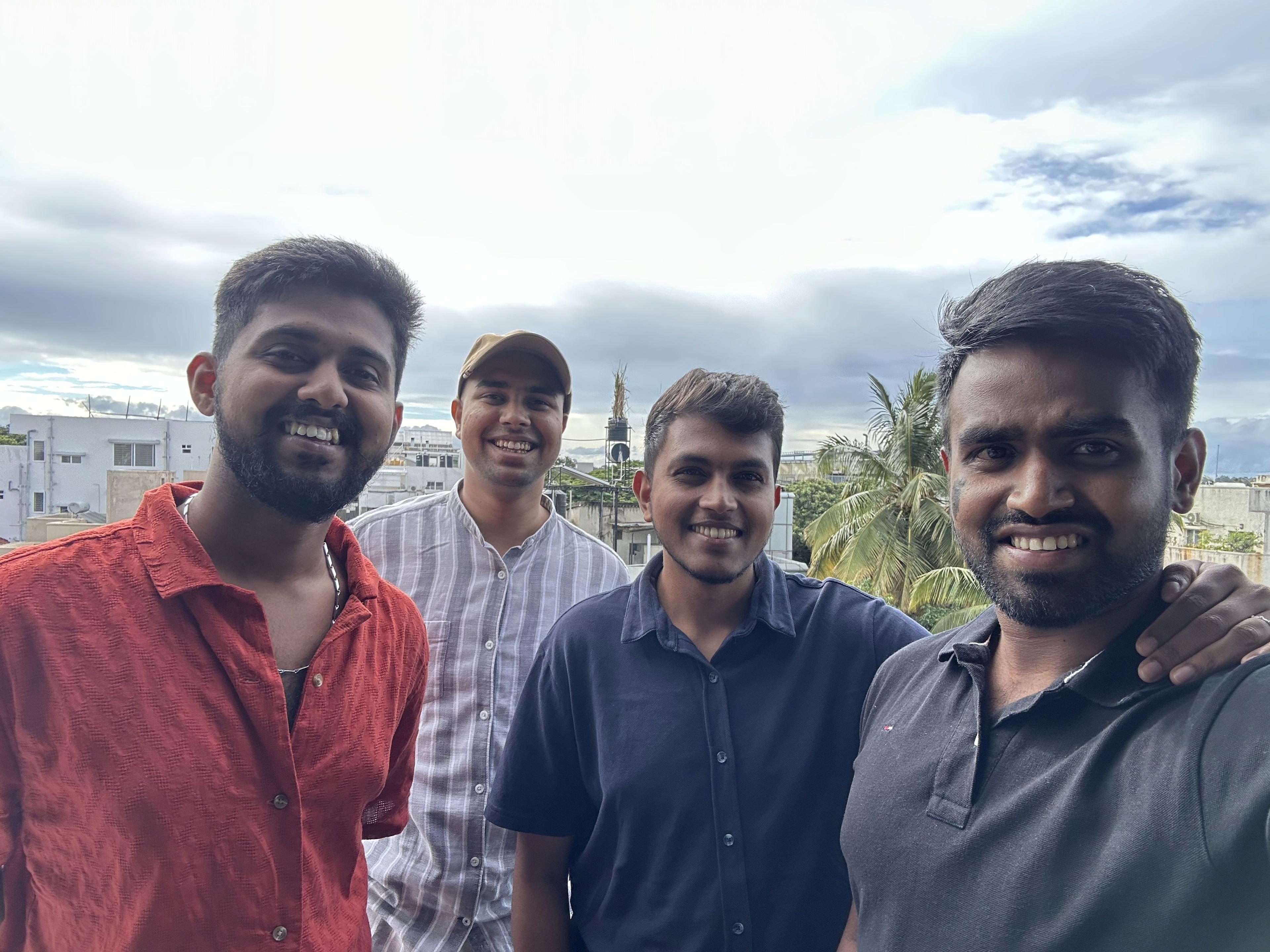 The team at work